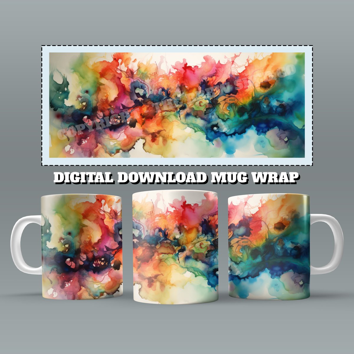 The perfect mug wrap can truly elevate a simple mug to a piece of art. Which design do you prefer, abstract or floral? Reply and let us know! #MugArt #EtsyShop #CustomMugs