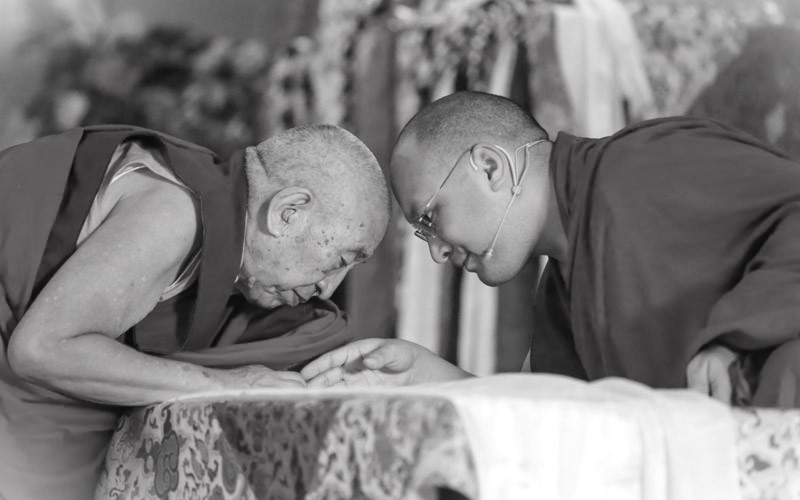 HistoryTibetan's tweet photo. He passed his #geshe exams in the 1960s and became an abbot of #Rumtek Monastery in #Sikkim, India. He also served as the personal tutor to His Holiness the @Karmapa17 https://t.co/OvcJWgqUWE
