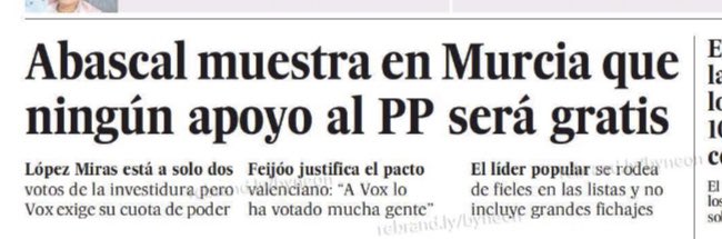 Murcia: correcto! Creo que lo van pillando!
#SoloQuedaVox