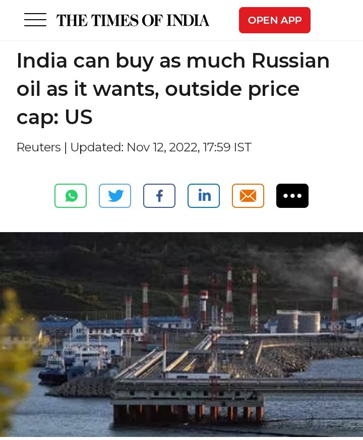 @proudly_mzansi @KhandaniM G7 imposes price cap on 🇷🇺's crude oil,

🇮🇳 : we are not G7 member & will buy crude oil from whomever we wants including from 🇷🇺,

Then 🇺🇸 :  🇮🇳 can buy as much as crude from 🇷🇺 outside Price cap,

( 🇮🇳 does what is in 🇮🇳's national interest, weather this 🇺🇸 likes it or not) 2/3