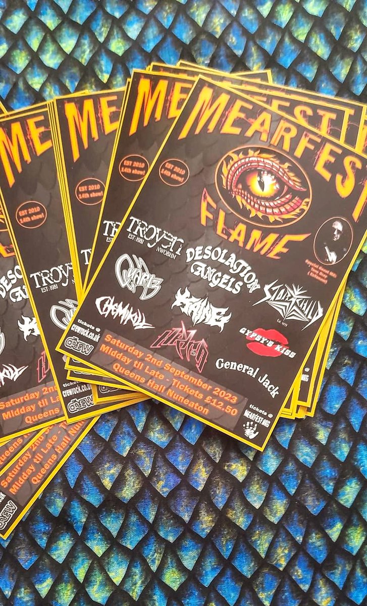 Tickets for this awesome festival are available. It's a fantastic line up, nine bands for just £12.50. Tickets available from the links below #livemusic #letthemusicplay #festivals #flame #Mearfest mearfest.org/store/p137/MEA… crewrock.co.uk/whats-on/mearf…