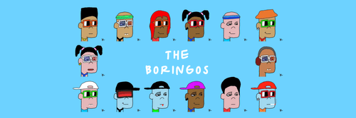 🔨 The Boringos

208 minted in 5m  (5 Mint Masters)
Mint Price:  0.00182 ETH
app.nfttrack.ai/collection/the… 

Website: mint.fun/0x893768a2f2d4… 
#TheBoringos #FreeMint #NFT #NFTGiveaway