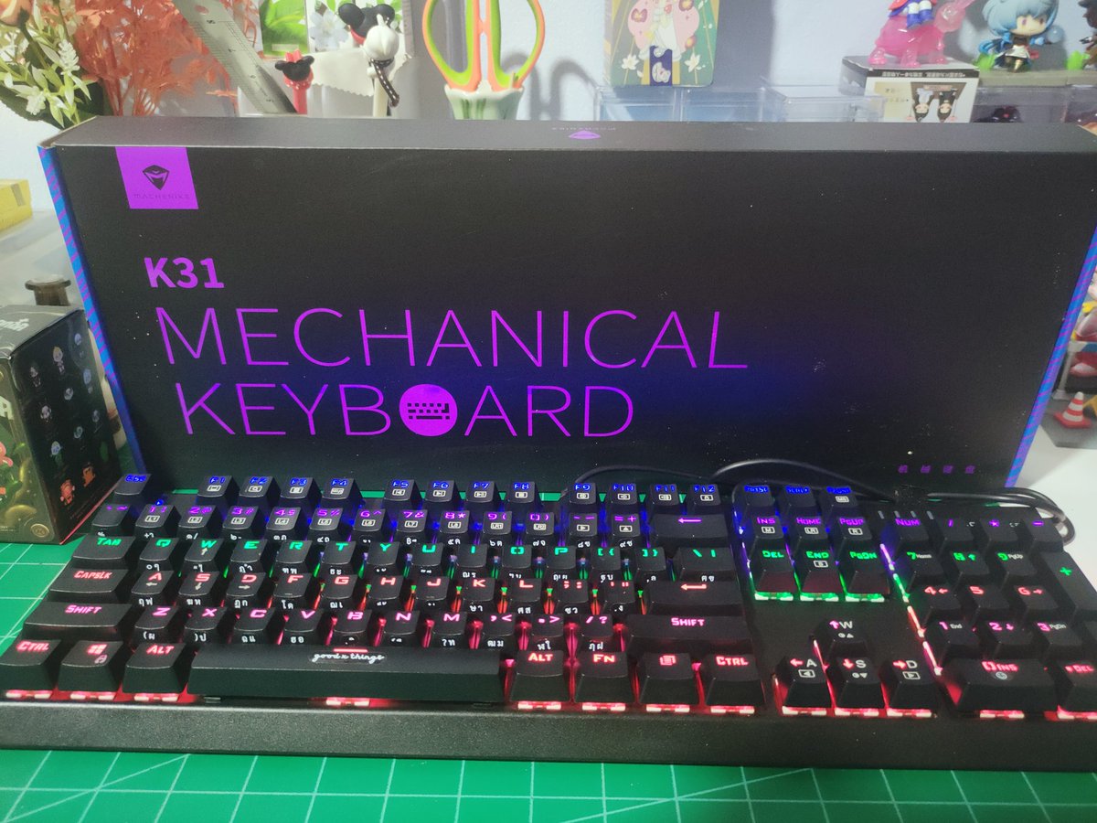 MoonNight_89's tweet image. ✅590 ส่งฟรี
#ส่งต่อคีย์บอร์ด แบบ #mechanical #K31 พร้อมสวิตซ์แบบ Blue แบบฟลูไซท์ 104 ปุ่มและไฟ RGB รองรับ anti ghosting 
#คีย์บอร์ดมือสอง #คีย์บอร์ดเกมมิ่ง #ตลาดเกม #คีย์บอร์ด #คีย์บอร์ดมือ2 #คอมพิวเตอร์ #อุปกรณ์คอมพิวเตอร์ #แป้นพิมพ์