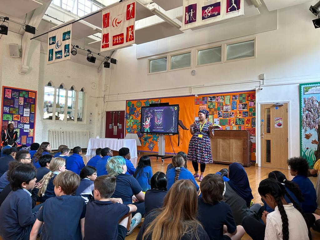 Last Thursday was incredible. I'm still floating. My first ever school visit with @KentishTownCE; being interviewed by two incredible young people for @BBCNewsround and the LAUNCH of #cityofstolenmagic @WaterstonesPicc with a @Dishoom chai stand and everyone I love. I'm so lucky.