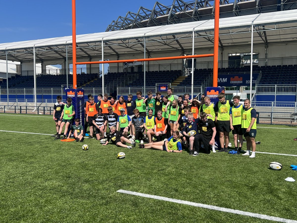 A great day @Scotlandteam @CashBackScot Ambassador’s day at BT Murrayfield. Caden, Rory and Charlie have helped in the community over endless hours this season and deserved a fun day out. A huge thank you to everyone involved, was great to see kids from all communities together.