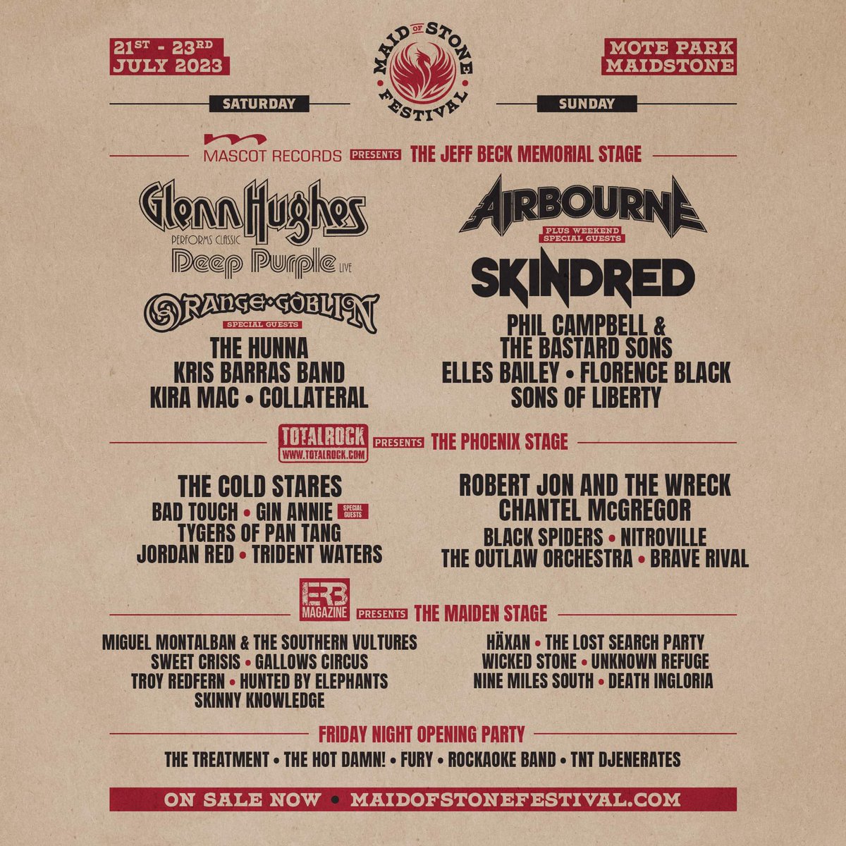 TotalRock (@totalrockonline) on Twitter photo TotalRock is proud to be hosting the Phoenix Stage at the inaugural <a href="/maid_of_stone/">Maid of Stone Festival</a> festival this July. See you there! TotalRock is proud to be hosting the Phoenix Stage at the inaugural <a href="/maid_of_stone/">Maid of Stone Festival</a> festival this July. See you there!