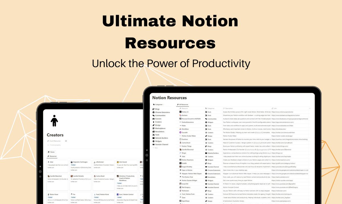 marcoETmx's tweet image. 🚨 FREE Download for 48h 🚨
I'm thrilled to introduce the Ultimate Notion Resources for all Notion users!
Handpicked resources carefully curated to make you a Notion Pro, just like that 😎
How to get it?
👉 Follow @marcoETmx
👉 Like & RT this tweet
👉 Reply "Notion"