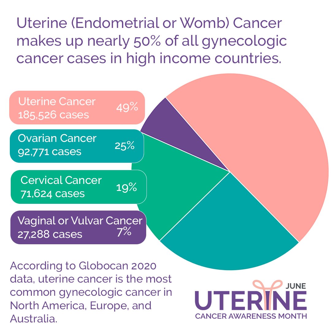 #UterineCancer is the most common #gyncancer in high and middle-income countries. The incidence and death rates are rising, even more so among Black, Hispanic, and Asian women. Rates are highest in North America and Europe.

Learn more: igcs.org/uterine/