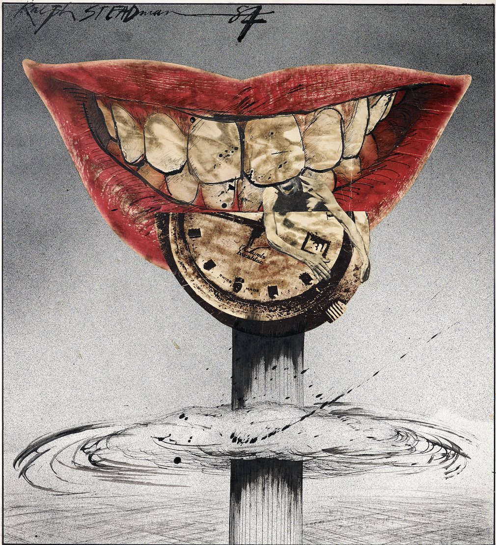 Nuclear Smiles for miles, times up.

#SmilePowerDay #RalphSteadman #Illustration