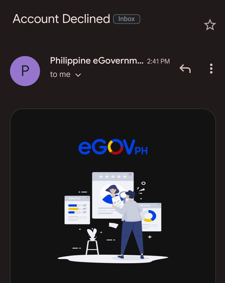x125margin's tweet image. Wow, after uploading the necessary documents, I waited for so long, and then you just declined it? #eGovPH?

@gmanewsbreaking @bongbongmarcos @cnnphilippines @ABSCBNNews @inquirerdotnet @smninews