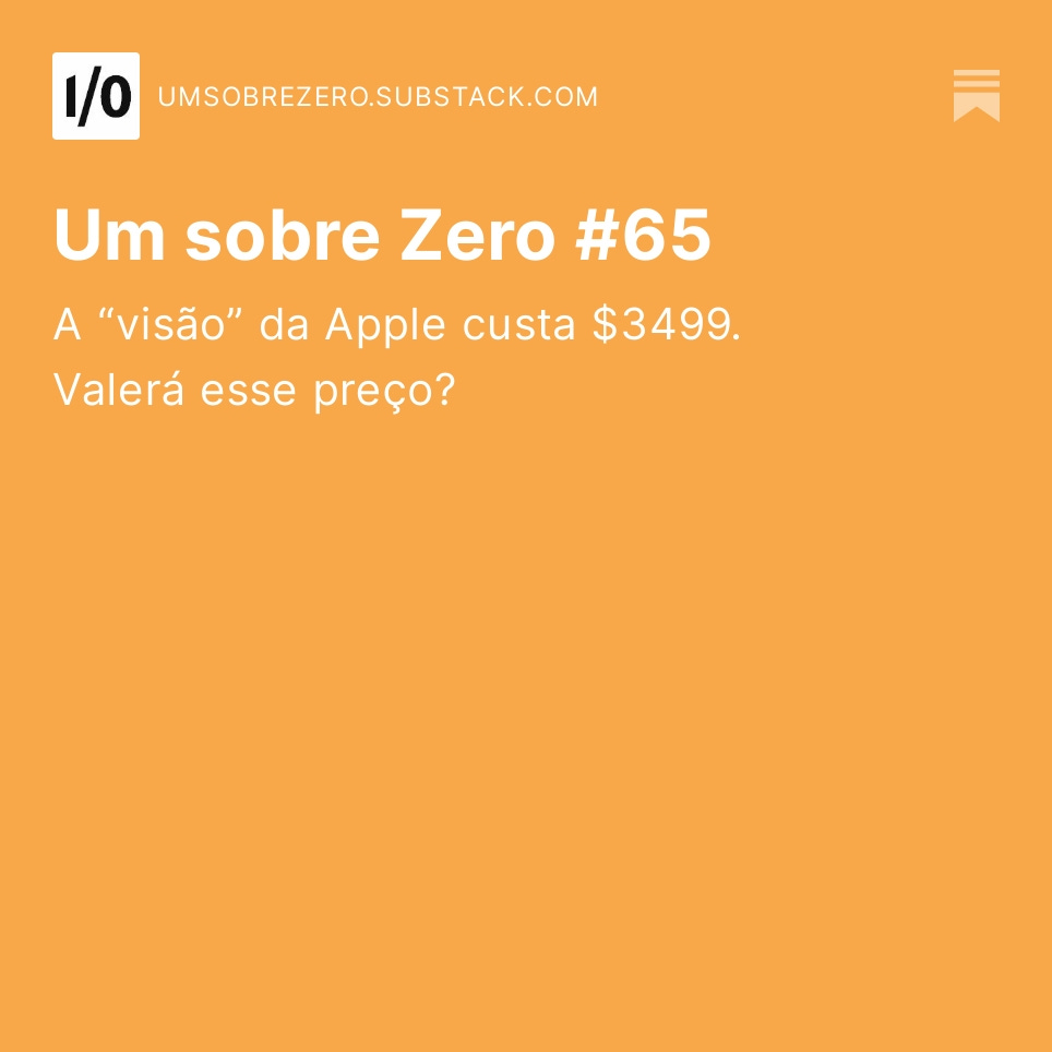 Um sobre Zero (Podcast/Newsletter) tweet media