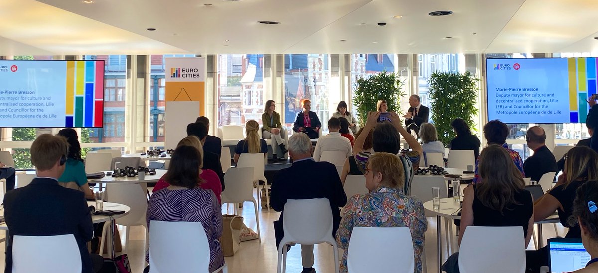 European cities are shaped by culture. Culture has a role to play in the green transformation. No one should be left out or behind!
Key messages from the event mayors signing for #sustainableculture at #BUS2023
✍️ Join the call to action eurocities.eu/wp-content/upl…