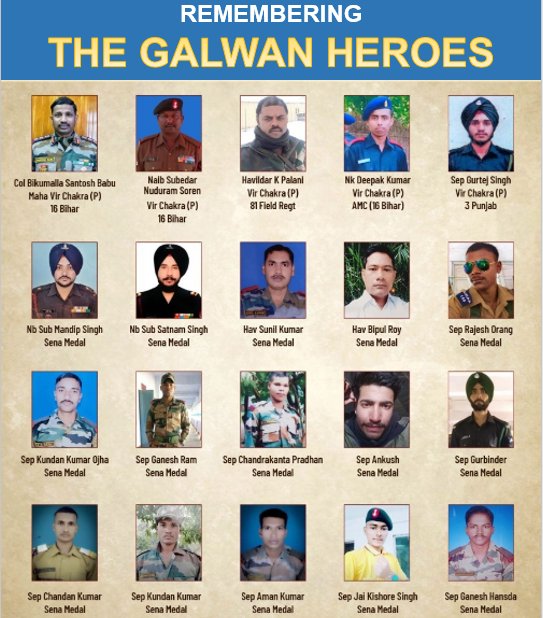 Salute the Real Heroes 
Galwan Ke Balwan

Jai Hind 🇮🇳 

#GalwanValley #Galwan
#IndianArmy