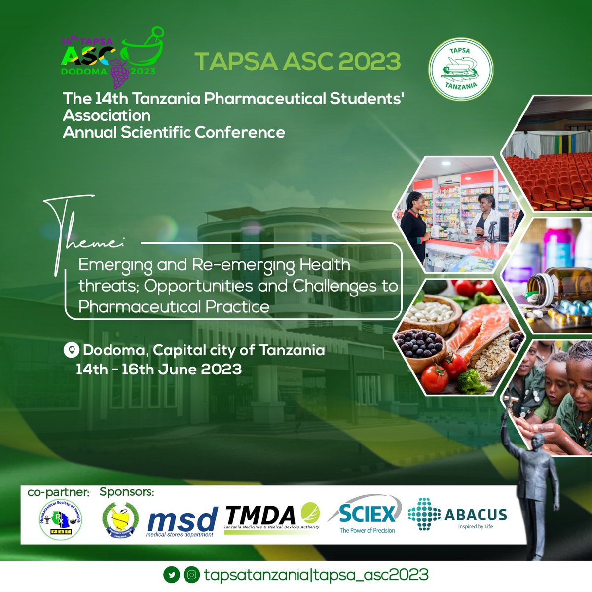 We are excited to participate and share our voice in the 14th Tanzania Pharmaceutical Student’s Association Annual Scientific Conference happening today in Dodoma! 

A presentation on how we are focused on ending NTDs. The time is now, we are #StrongerTogether #EndNTDs