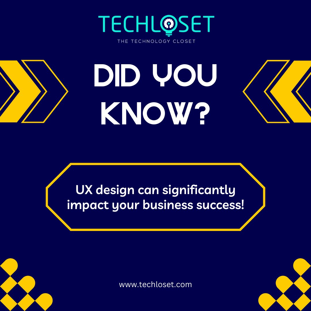 techloset's tweet image. 🌟Unleash business success with impactful UX design!🌟 Elevate satisfaction, conversions, and brand loyalty through intuitive navigation, appealing visuals, and seamless interactions.✨
#UXDesign #BusinessSuccess #techlosetsolution #teamtechloset #faisalabad