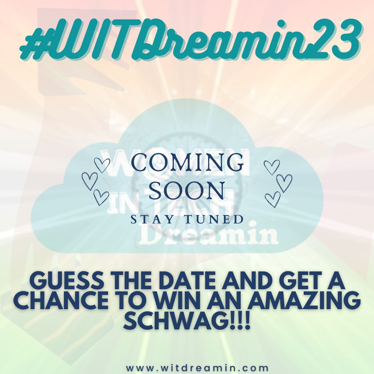 🚨 EXCLUSIVE GIVEAWAY ALERT! 🎉🎁

🔥 Guess the date RIGHT and WIN a LIMITED EDITION SWAG! 🏆💥

🗓️ Here's the deal: If you guess the date right, your name will be entered in a lucky draw list🤫🎉

🌟 Get your guesses in NOW for a chance to WIN BIG! #WITDreamin23