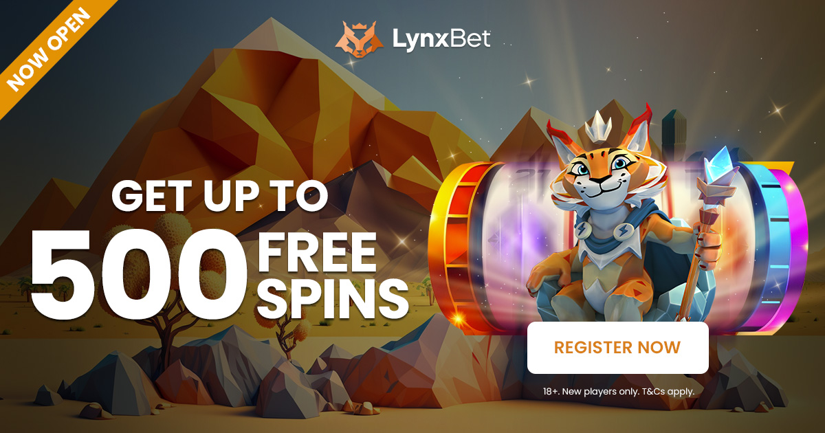 [LynxBet] Have you visited the Land of LynxBet yet? Try it now with this thrilling offer - Up to 500 free spins all for you!

On LynxBet, you can get 50 free spins for every $5 you deposit - and you can do it a maximum of 10 times, meaning 500 FREE SPINS FOR YOU!

Deposit now to
