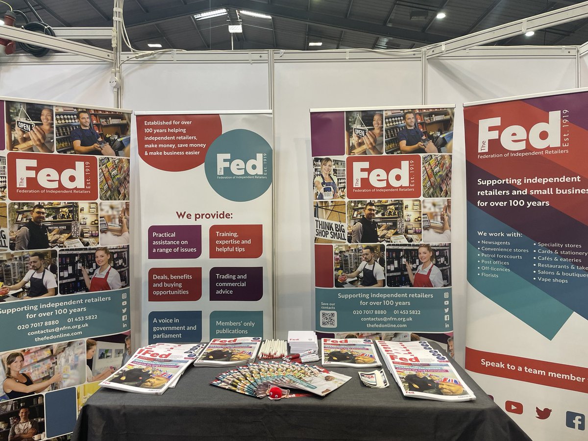 Today you can find myself and Adil representing the Fed and all we do at the SRS in Telford 📍 

Are you here today? Come by to stand 78 and say hello 👋🏼

#SRS23 #TheFed #IndependentRetailers #JoinToday