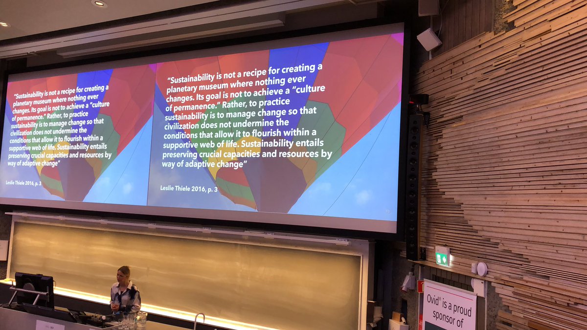 Practicing sustainability is to manage change! And change is a « library constant » according to Mia Mathiasson
#eahil2023