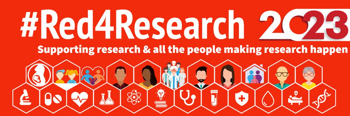 It's #Red4Research Day tomorrow📣We'd love you to show your support for everyone participating in, undertaking & supporting research, by wearing something red📷
@UHP_NHS @NIHRSW @AnnJamesNHS @hospitalradio @Pen_CTU @Uniplym_RnI
@PHealthCareRes @swasftResearch #1BigTeam