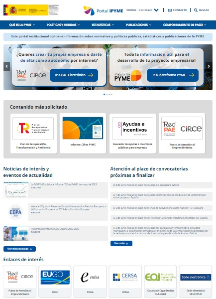 dgipyme's tweet photo. 🎯Nuevo portal #IPYME de la #DGIPYME con información institucional actualizada sobre:
✅políticas y medidas públicas,
✅estadísticas de empresas, 
✅publicaciones y guías,
✅programas europeos de ayuda,
✅normativa y legislación sobre la #pyme 
💻 https://t.co/dI20lnkLp1 https://t.co/diJc0ddSTe
