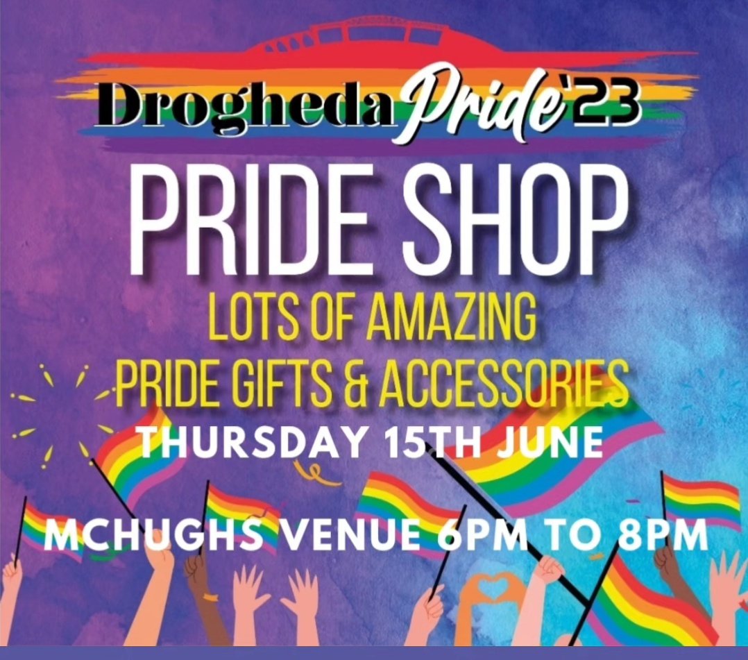 PeterNugent_'s tweet photo. Tonight we have yoga ๐งโโ๏ธ & our Pride Shop in McHughs Venue Upstairs.
See you there
#PrideMonth @Drogheda__Pride #prideshop #LoveWins #drogheda https://t.co/e0yKzKowk4