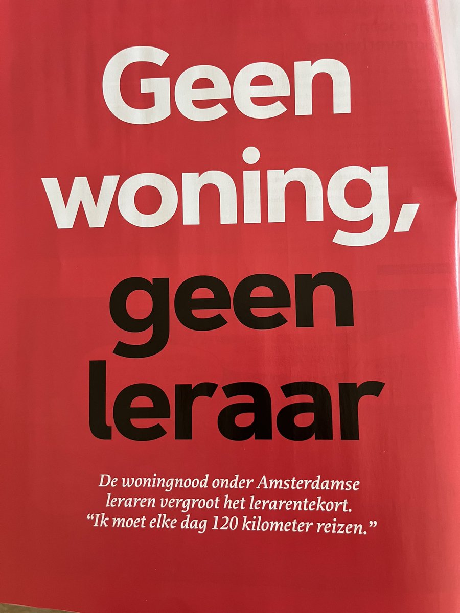 Deze noodoproep van <a href="/AObtweets/">AOb</a> geldt helaas ook voor Hilversum,bij onderwijs, zorg en politie. Wij zijn blij dat Hilversum <a href="/KarinWalters/">Karin Walters</a> een experiment start om deze beroepen voorrang te geven bij de toewijzing van sociale woningen. Een mooie start om de leefbaarheid te behouden.