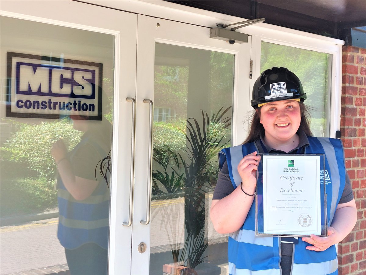 Intermediate Construction Manager, Danica Chambers, has become MCS’s first Health & Safety Awareness Champion.
...more:  mcs-construction.co.uk/news
#construction #training #future #constructionindustry  #building #loveconstruction #BuildTheFuture #surrey #companychampions #champions