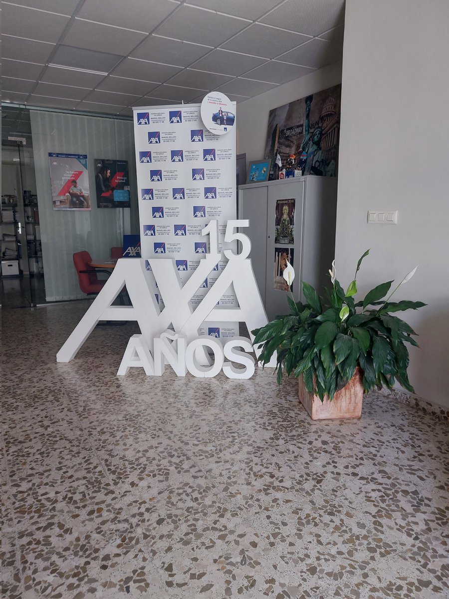 El 15 de junio de 2008 comenzamos nuestra andadura... 
AXA no estaba entre las 10 primeras compañías en números de pólizas en nuestra Ciudad...
Hoy en día estamos entre las 3 primeras...
GRACIAS ESTIMAD@S CLIENT@S... de Todo Corazón ❤️ 
AXA