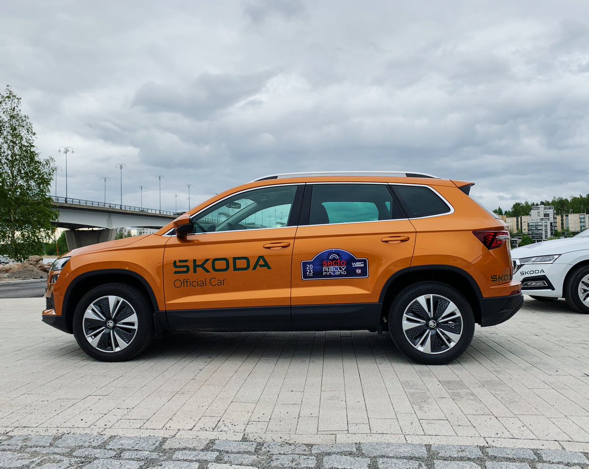 RallyFinland's tweet photo. These amazing Official Cars by @SkodaSuomi help us build a great event this year!🔥
#sectorallyfinland #rallyfinland #skoda #skodasuomi #officialcar #wrc https://t.co/OBA0ZihkC6