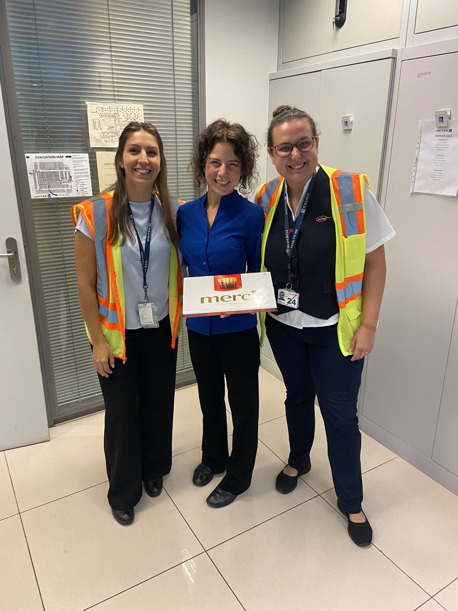 Today is Cristina’s last day at Grounforce. Cris did a great job working our ⁦@united⁩ flights. We thank her and wish her all the best in the future.