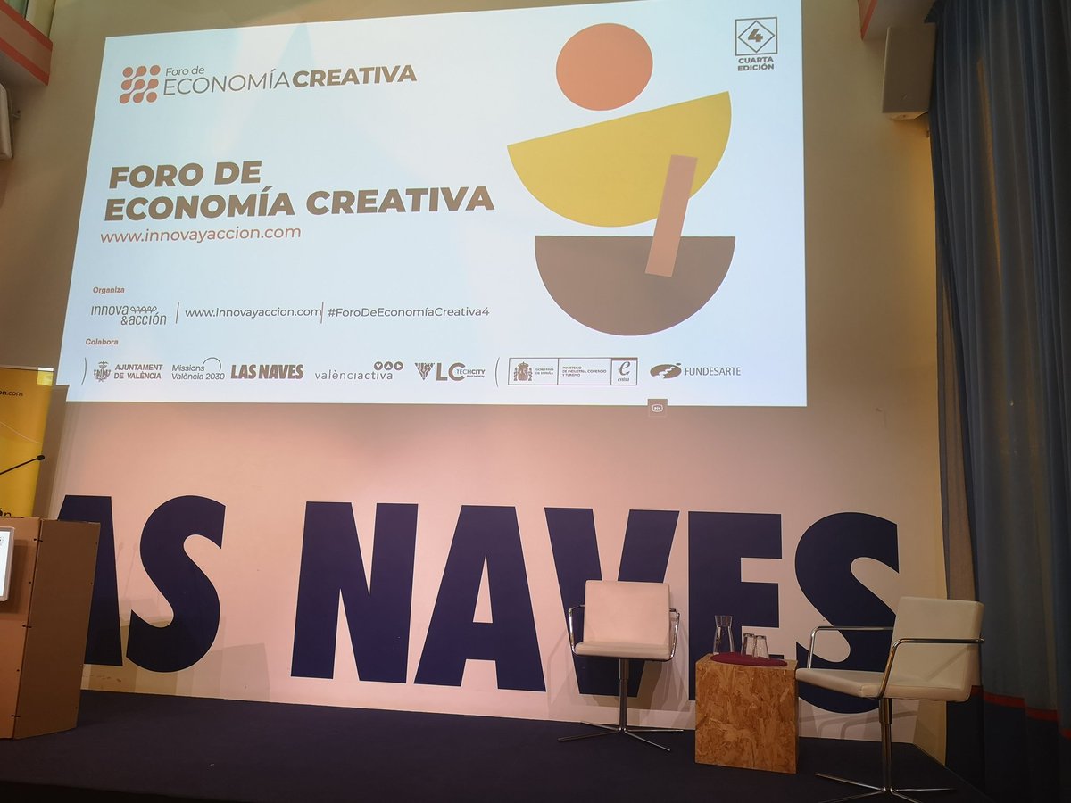 mnicaEdwards's tweet photo. A punto de comenzar el #Forodeeconomiacreativa4 en @LasNavesINN con un programa que promete 😀 https://t.co/5xGxHkSgEh
