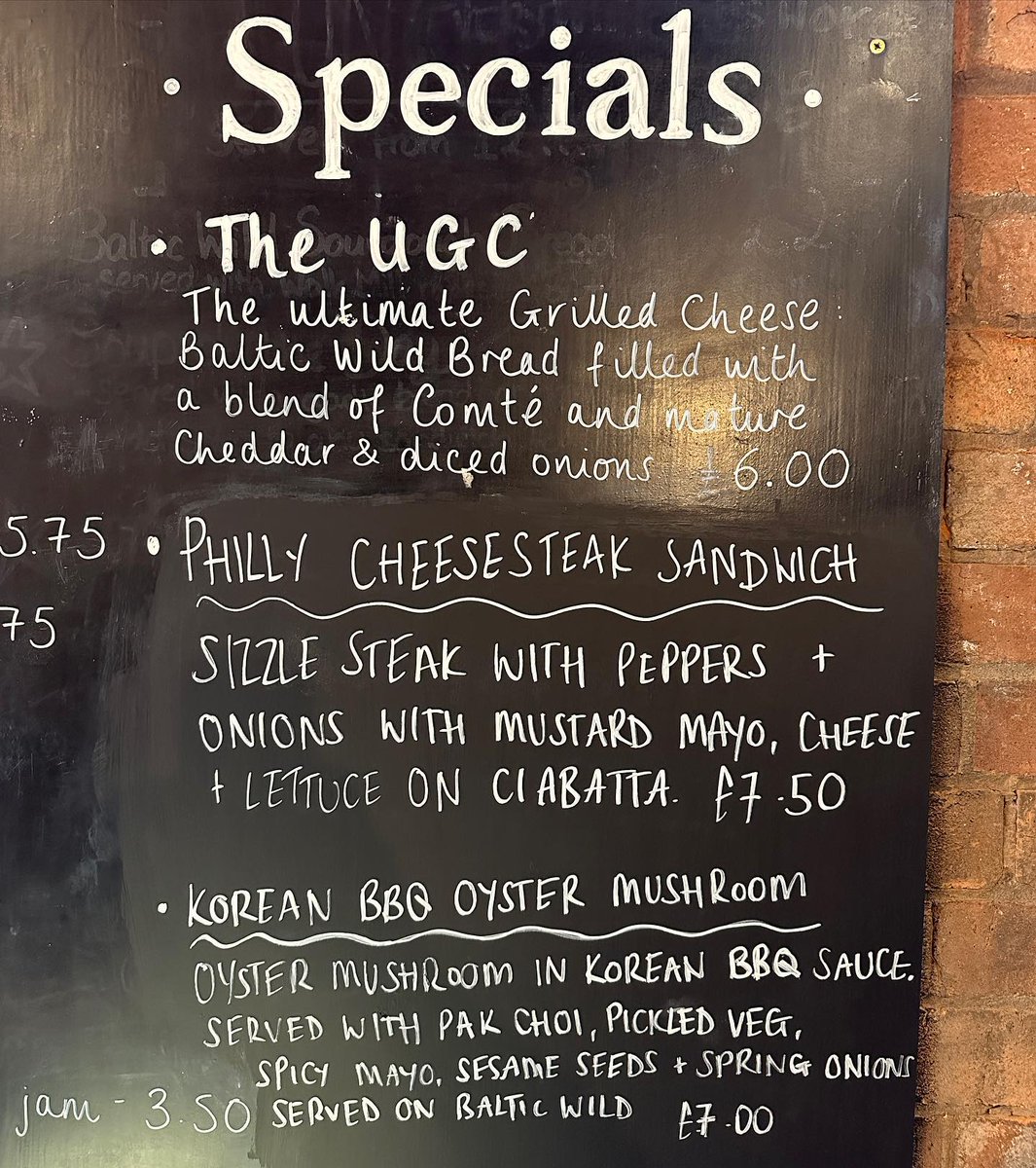 New specials this week