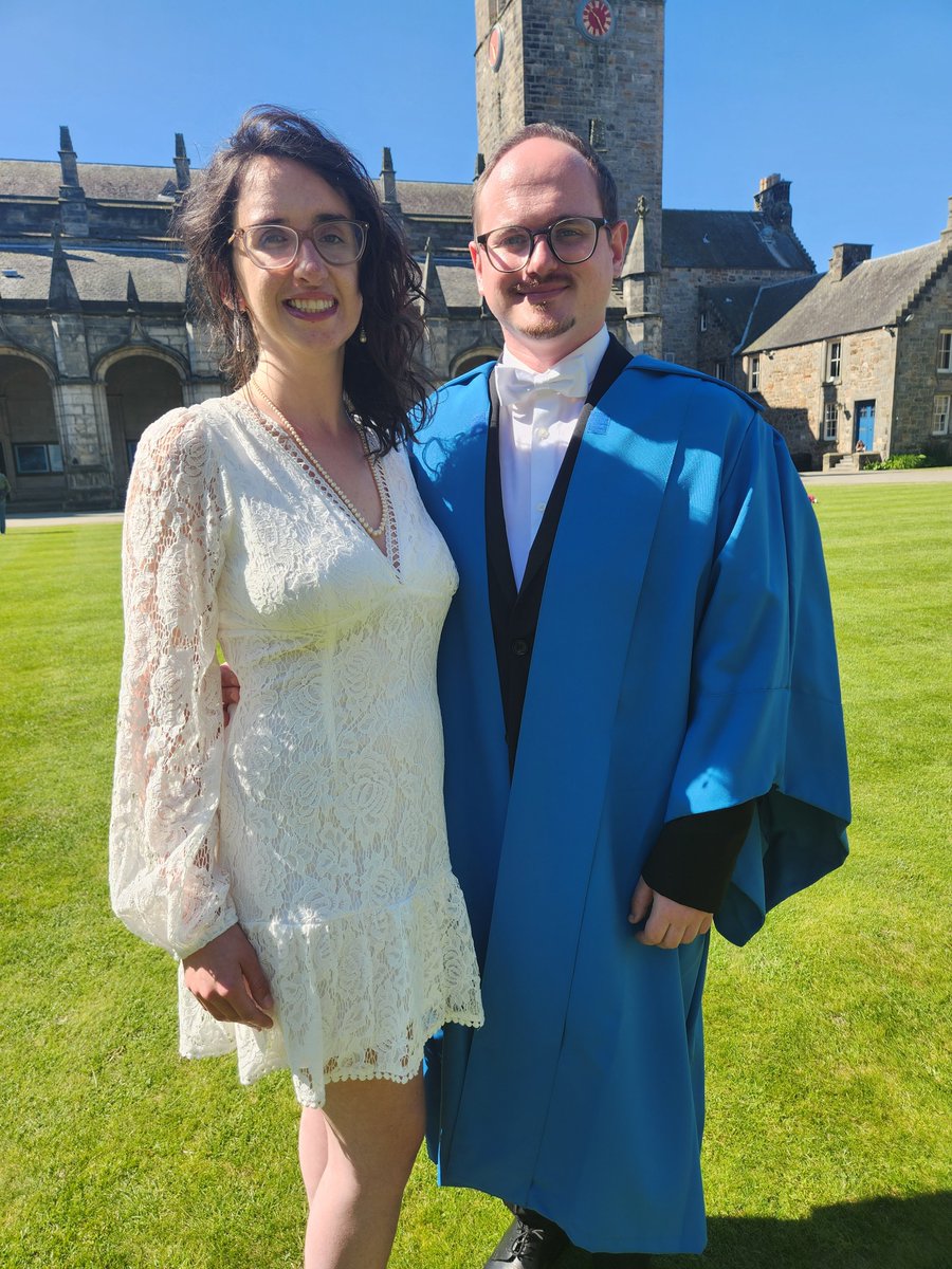 CameronH215's tweet photo. I graduate with my PhD today! #SaintsGraduation https://t.co/gfrrD4GRw2