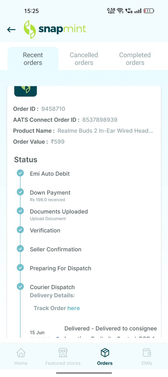 T_BappyRoy's tweet photo. @SnapmintEmi #scam #Cheater

i ordered realme buds 2 headphones when I unbox it, it was fake and damaged i call customer care also mail but they unable to reply i also unable to return Reg mobile number 8537898939 iambappyroy@gmail.com Order date 10th jun Delivery date 15th jun https://t.co/fStay1hzsi