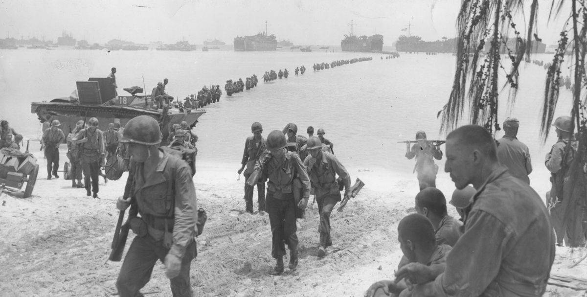 This day in history (June 15th) 1944 US forces begin invasion of Saipan in Pacific #history #pacificwar #ww2 #worldwartwo