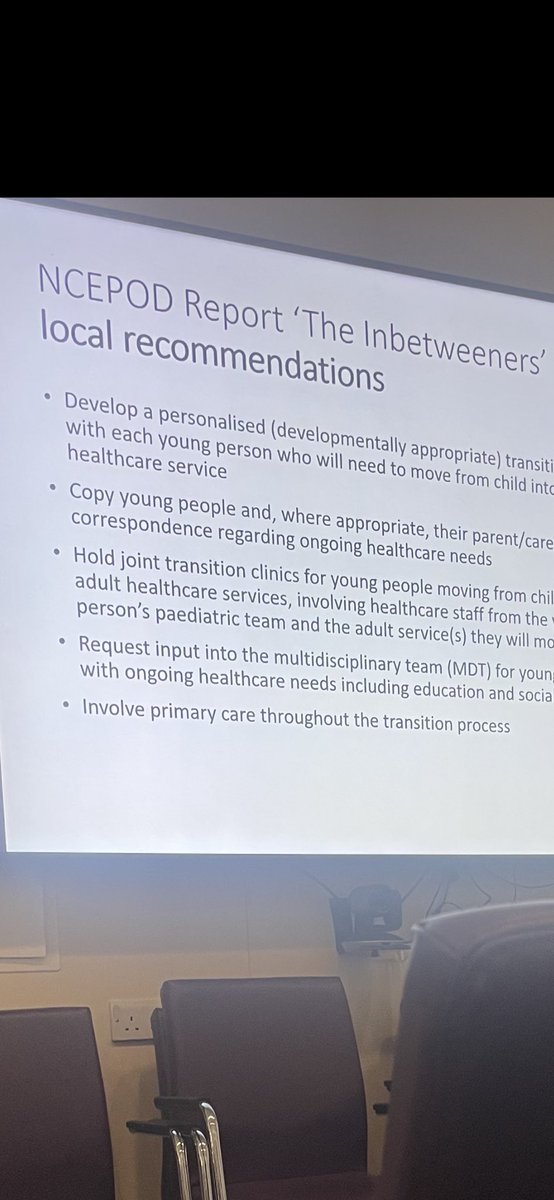katiemalbon (@katiemalbon) on Twitter photo Loved discussing the <a href="/NCEPOD/">NCEPOD</a> transition report with <a href="/GreatOrmondSt/">Great Ormond Street Hospital for Children</a> Paed rheumatology colleagues this week. Let’s use it to make changes! <a href="/ImperialNHS/">Imperial NHS 💙</a> <a href="/RCPCHtweets/">RCPCH</a> <a href="/RCPhysicians/">Royal College of Physicians</a> #transition #adolescents Loved discussing the <a href="/NCEPOD/">NCEPOD</a> transition report with <a href="/GreatOrmondSt/">Great Ormond Street Hospital for Children</a> Paed rheumatology colleagues this week. Let’s use it to make changes! <a href="/ImperialNHS/">Imperial NHS 💙</a> <a href="/RCPCHtweets/">RCPCH</a> <a href="/RCPhysicians/">Royal College of Physicians</a> #transition #adolescents