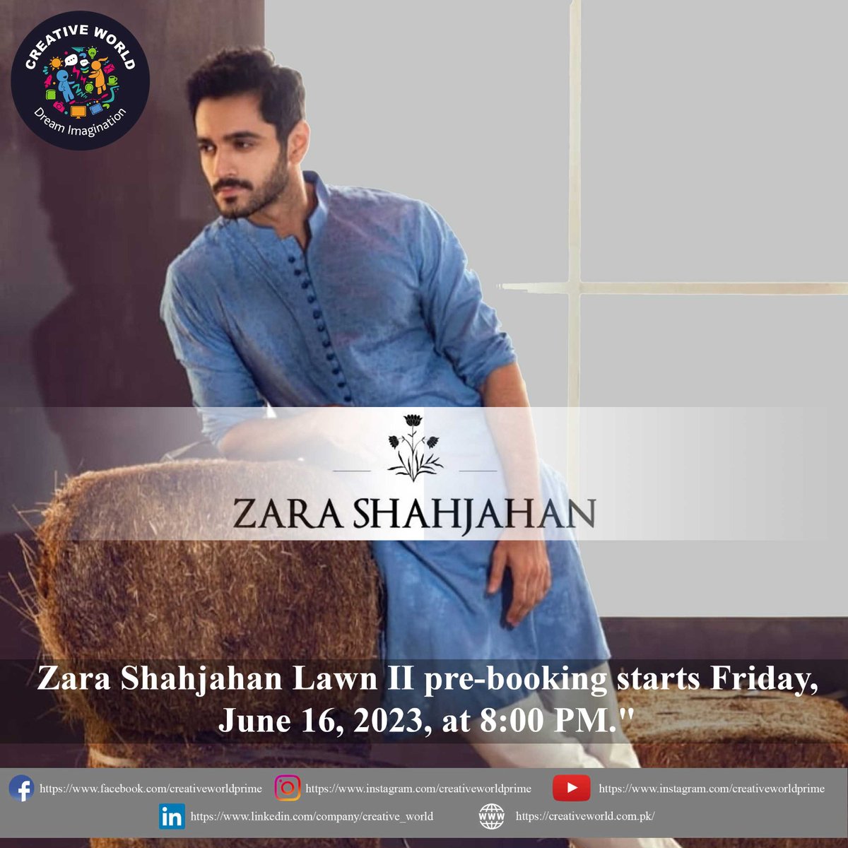 Zara Shahjahan Lawn II is a highly anticipated collection of designer lawn suits created by the renowned Pakistani fashion brand Zara Shahjahan.

 #viralpost  #trendingpost  #WahajAli  #PreBookingStarts #LawnSeason #summerfashion #newcollection2023 #designer