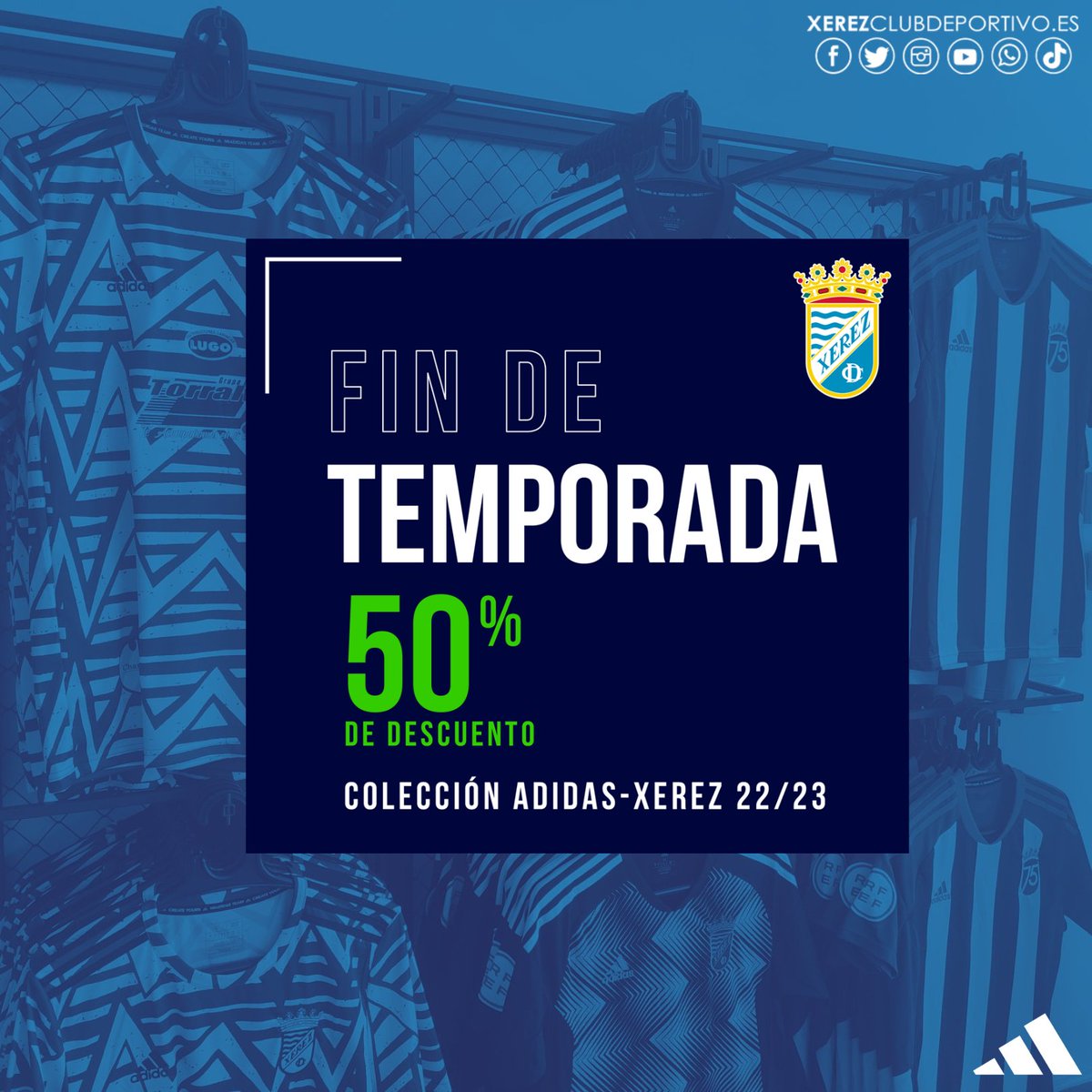 📢 PROMOCIÓN | Colección <a href="/adidas_ES/">adidas_ES</a> 

🆕 ¡Fin de temporada con 50% de descuento!

#Xerez