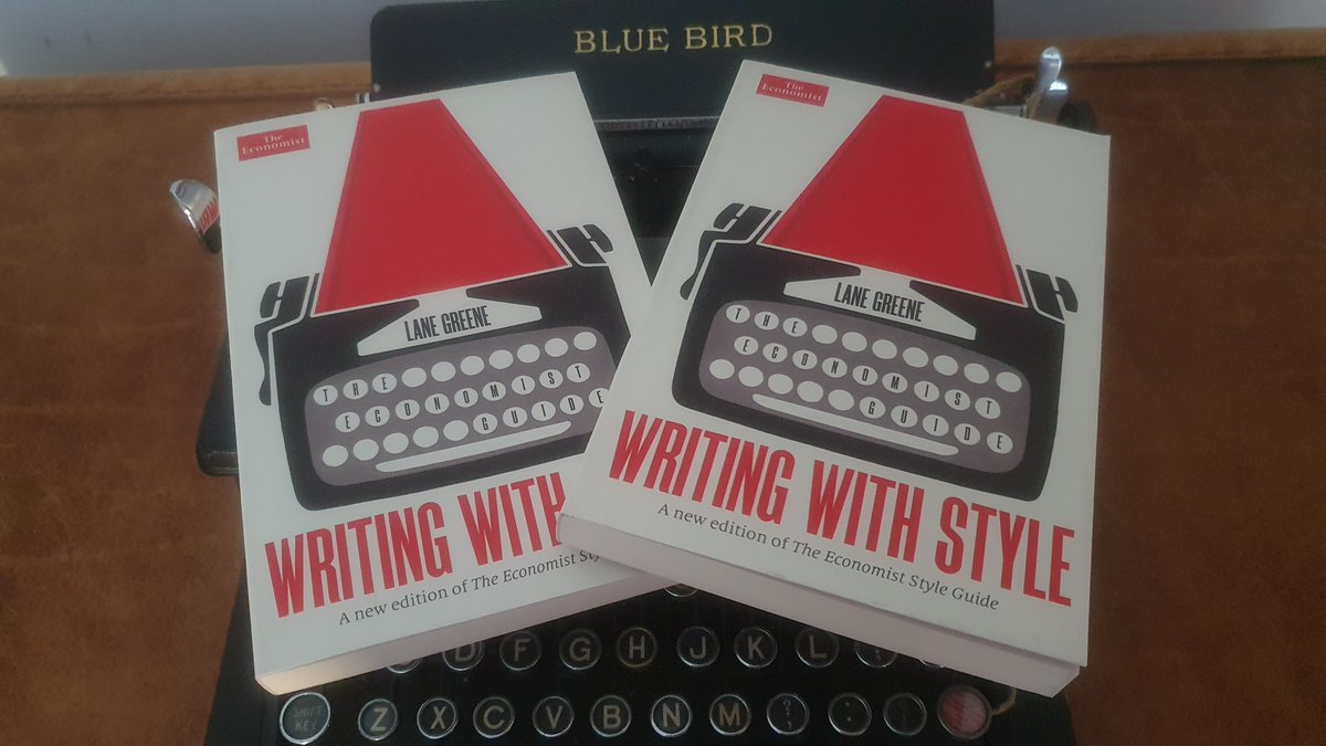 claregt's tweet photo. May your modifiers never dangle.
Happy publication day @lanegreene for the wonderful new #WritingWithStyle @TheEconomist @ProfileBooks https://t.co/tkSEJoi4iI