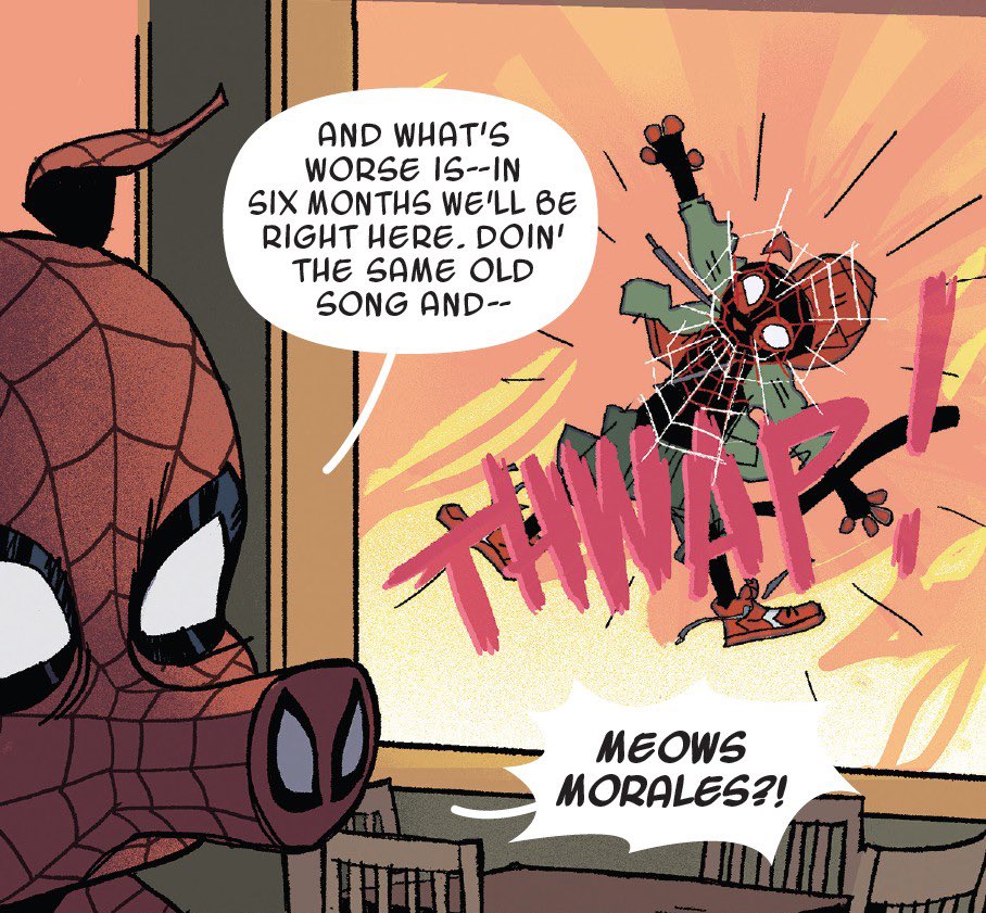 shut tf up miles is a cat in peter porker's uniberse kmma go ballistic