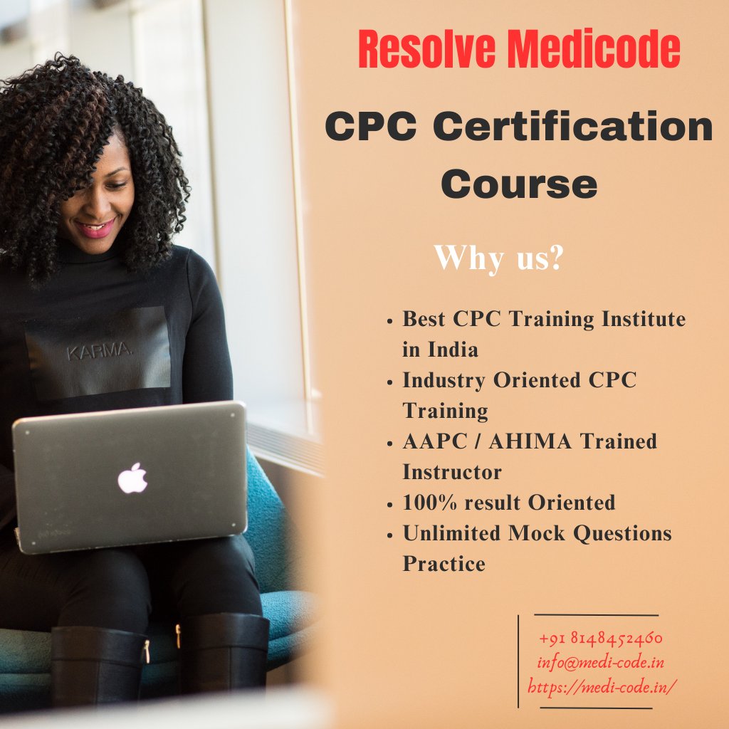 ResolveMedicode's tweet image. The candidates interested in the certified professional jobs can apply for the CPC online training in our institution.

medi-code.in/training/cpc-t…

#CPCexamcoachingcenter #CPCexammodules  #Instituteofmedicalcodingbillingandcpctraining #Cpccertificationtraining #Cpcapprovedcourses