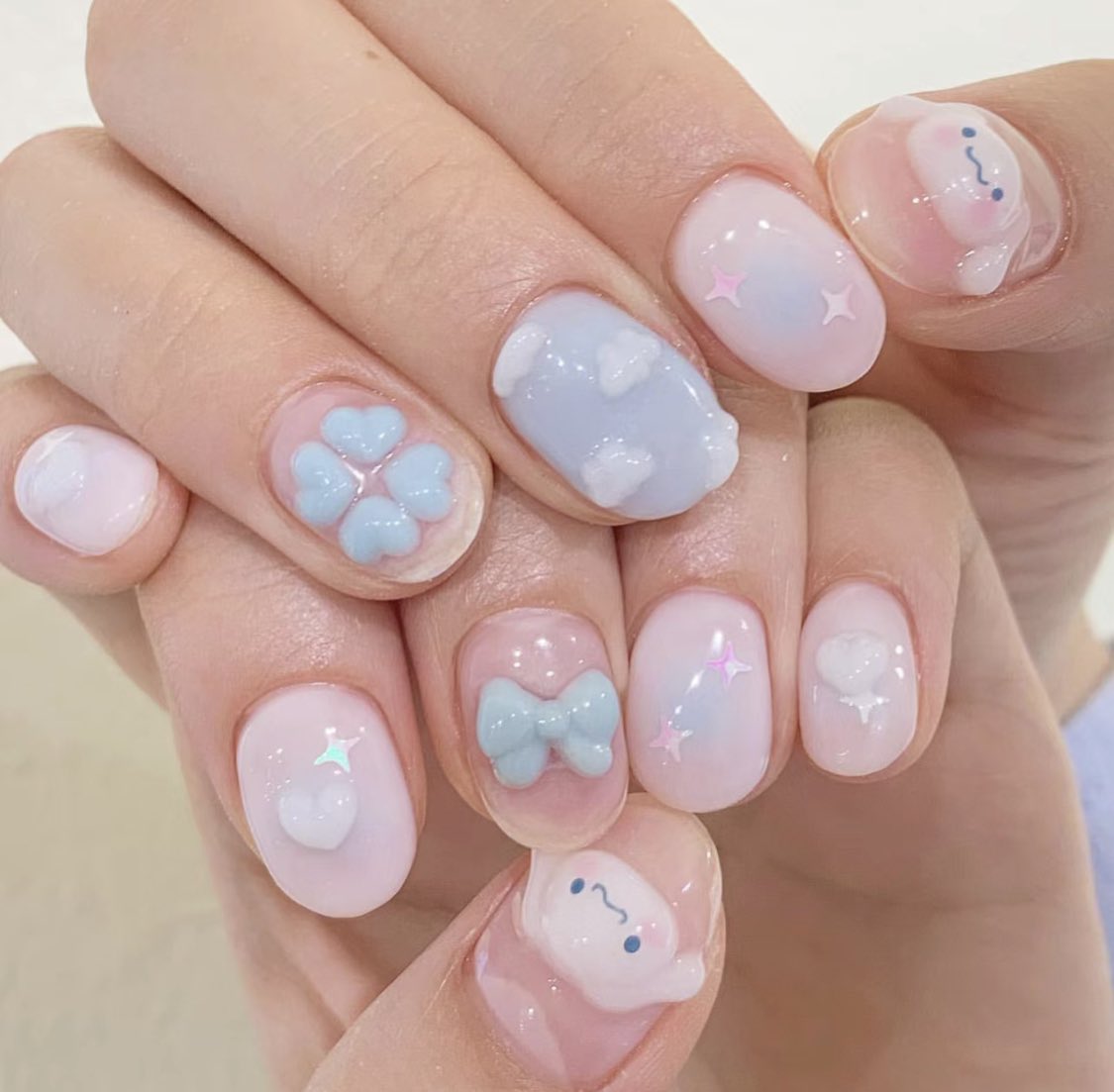 songchengt3489's tweet photo. Look! It's Cinnamon and Kuromi!😍😍
#nailsalon #nailart #nailtool #manicure #predicure #nailbeauty https://t.co/9YlX1TPXlY