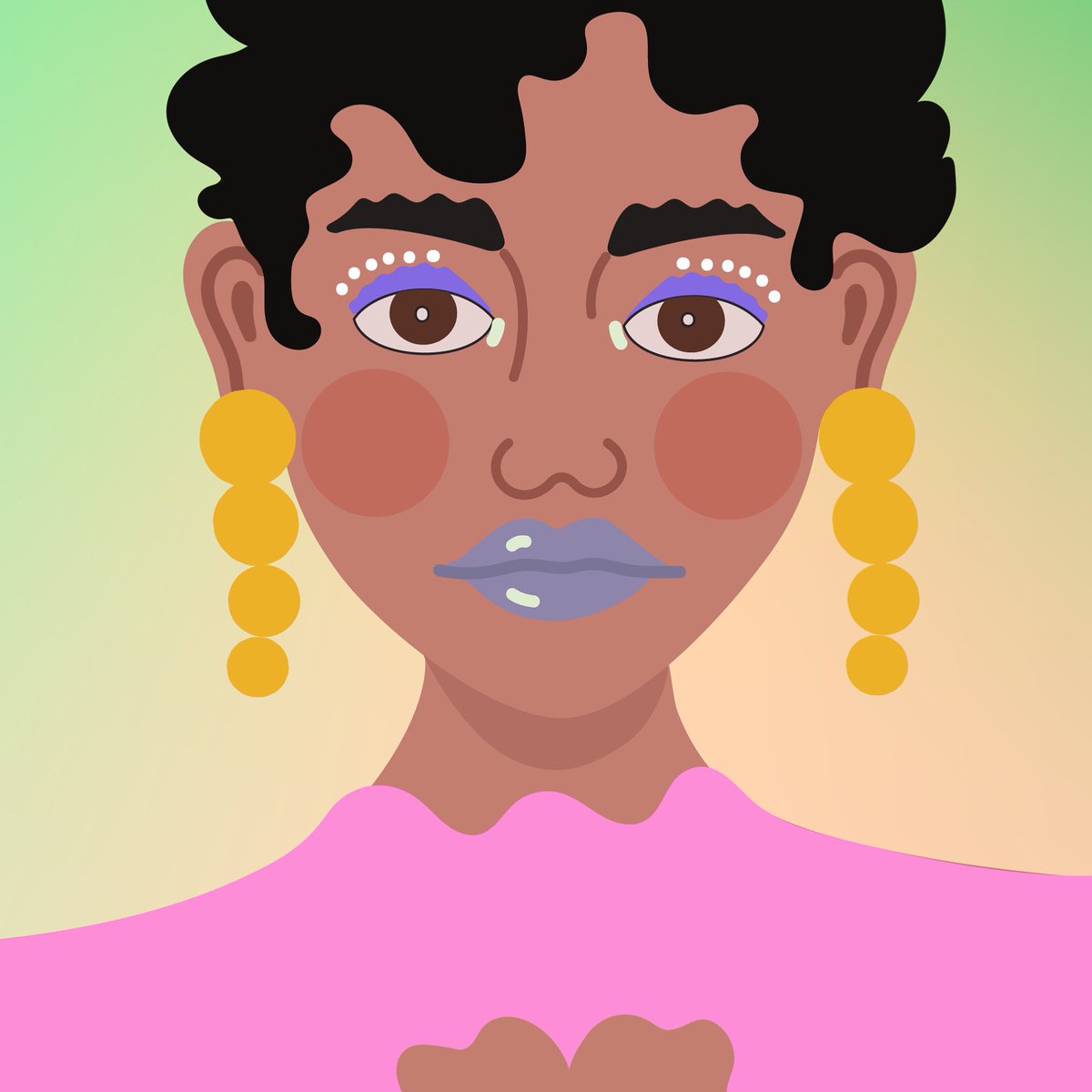 WomxnPlus's tweet photo. Featuring another artwork representing Queer &amp; inclusivity 🌈
#Womxnplus068: Inspired by @alokvmenon , a gender non-conforming and transfeminine paving many ways for future generation through their empowering words &amp; movements. 🙌🏽

#nftart #nftcollection #pride2023 
@opensea https://t.co/pbauJgDbv6
