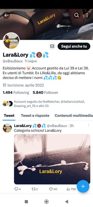 Mi vergogno per voi @xBauBaux 🤦🏻&zwj;♀️ Che tristezza mi dispiace se siete ridotti cos&igrave; 😔 Usate pure le mie<a class="tags" target="_blank" title="On Twitter" href="/?out=eyJ0eXAiOiJKV1QiLCJhbGciOiJIUzUxMiJ9.eyJpYXQiOjE3MTk5OTY4MzEsImlzcyI6InR3cG9ybnN0YXJzLmNvbSIsIm5iZiI6MTcxOTk5NjgzMSwiZXhwIjoxNzUxNTMyODMxLCJyZWRpcmVjdF91cmwiOiJodHRwczovL3R3aXR0ZXIuY29tL3hCYXVCYXV4In0.ZsP997dMg86DeVJw_n_L1vlCk4XFh5alX6aL78nr1zNnPyK8EUwFe_ucjt45L8Ro43bWAweA6kCHxtrLoGdYDA">@xBauBaux</a><a href="/tag/sexy"class="tags"><span>#sexy</span></a><a href="/tag/stocking"class="tags"><span>#stocking</span></a><a href="/tag/exhib"class="tags"><span>#exhib</span></a><a href="/tag/exhibisionist"class="tags"><span>#exhibisionist</span></a>