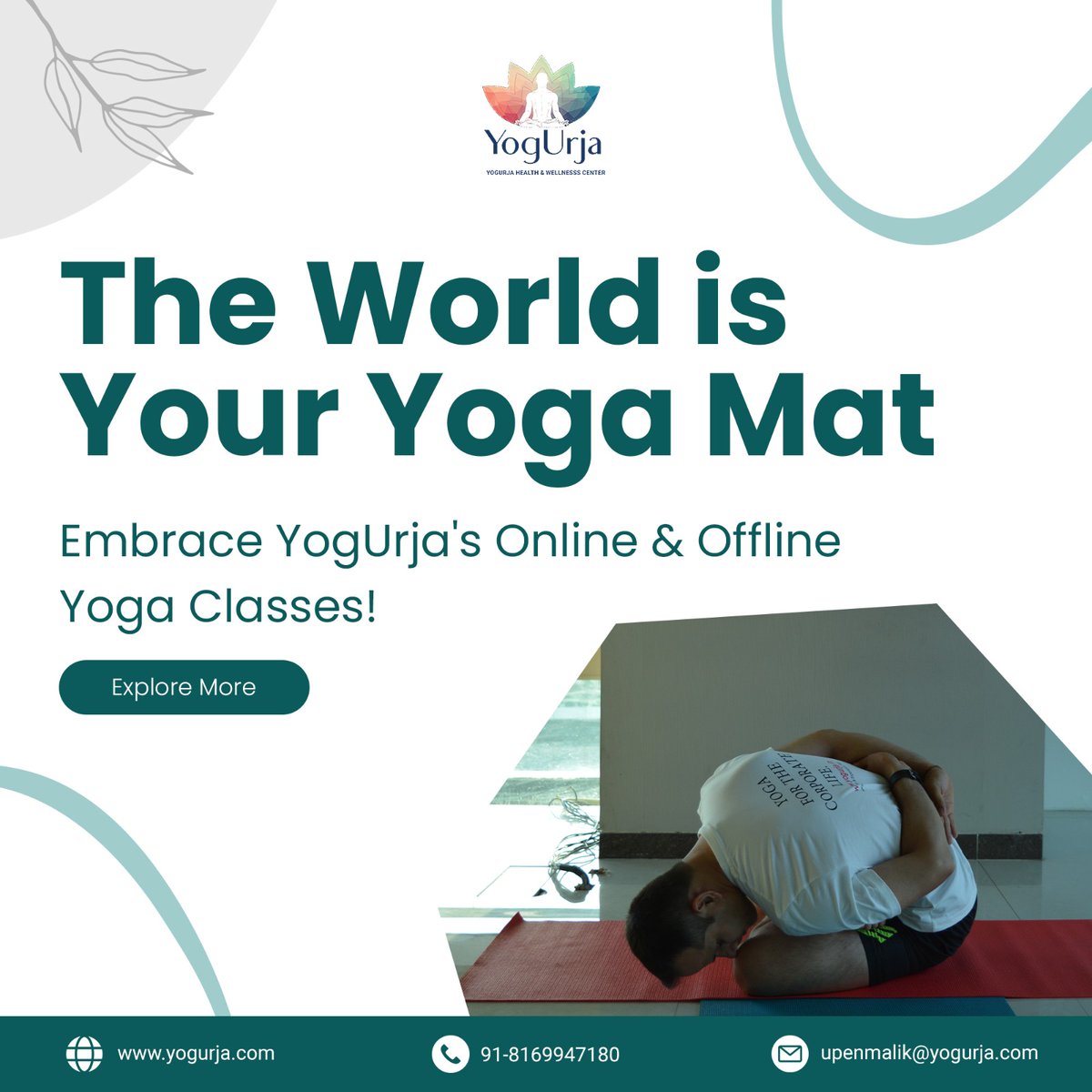 Embrace the world as your yoga mat with YogUrja!

Join us for transformative online and offline yoga classes that transcend boundaries and connect you to the power of yoga wherever you are. 

#YogUrja #YogaCommunity #YogaJourney #YogaEverywhere #GlobalWellness #MindBodySpirit