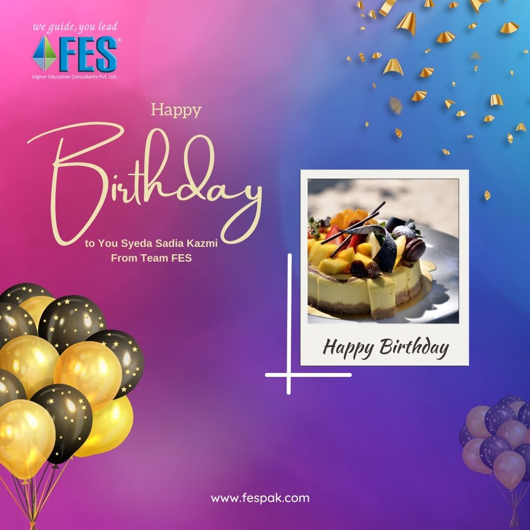 May your heart be filled with love, your life be blessed with good health and your days be filled with sunshine and smiles. Happy birthday!🎊

#HappyBirthday #employee #birthdaywishes #birthday #birthdaygirl #birthday2023 #fes #fes2023 #studyabroadconsultants #fesconsultants
