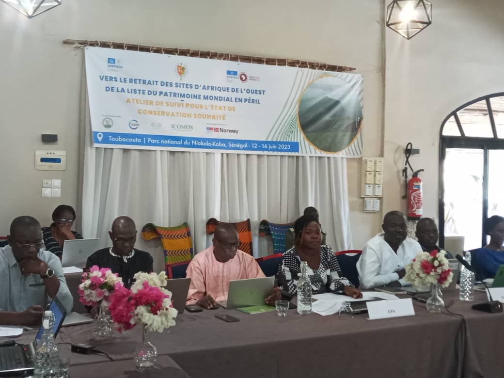 EpaOfficiel's tweet photo. 🟤Un atelier de suivi pour l'état de conservation souhaité est organisé par @UNESCO_fr en collaboration avec le @African_WH_Fund et les Organisations consultatives @ICCROM, @ICOMOS et @UICN à Toubacouta (Delta du Saloum) et au Parc national du Niokolo-Koba, #Sénégal (...). https://t.co/TR2kiM1UlI