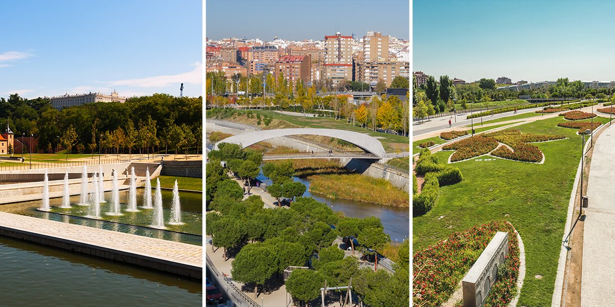 #MadridRio is the best place to spend the summer in the city... Green areas, the Manzanares River and lots of room for activities! 😍

Sunbathe, have some tapas or enjoy the play areas in this urban paradise! 💚 

👉 bit.ly/3M7aESz

#VisitSpain #SpainUrban @TurismoMadrid