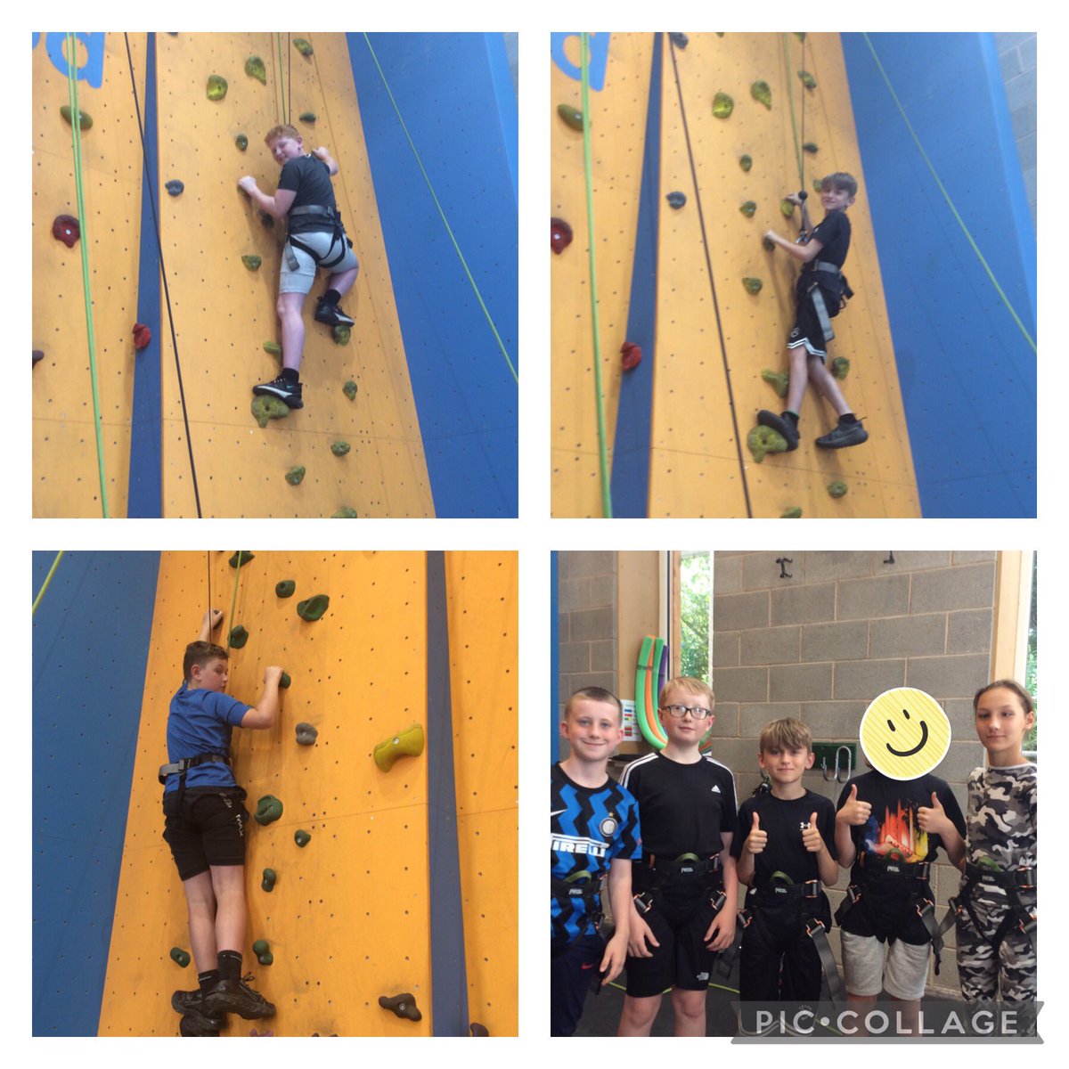 StBernadettesrc's tweet image. Team Ridge reaching for the stars on the climbing wall #year6 #achievinggoals